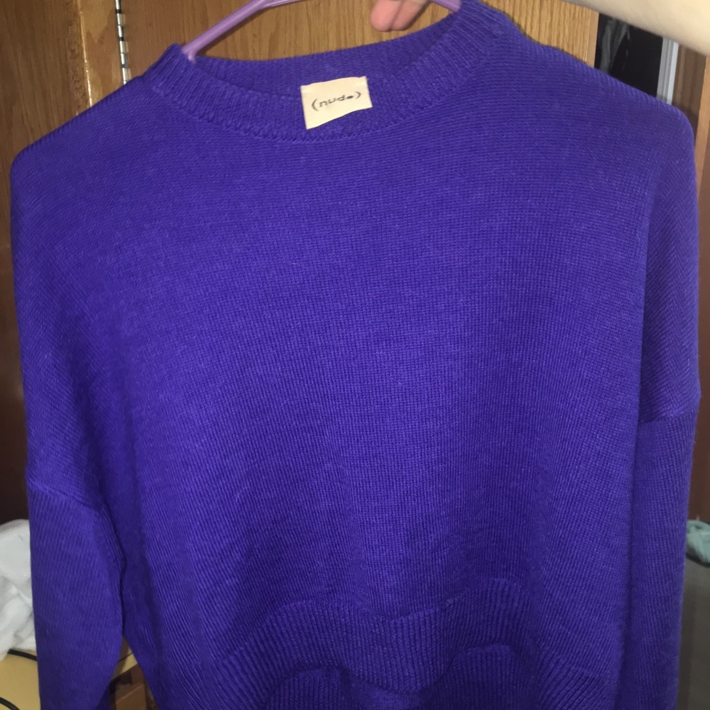 blue sweater
